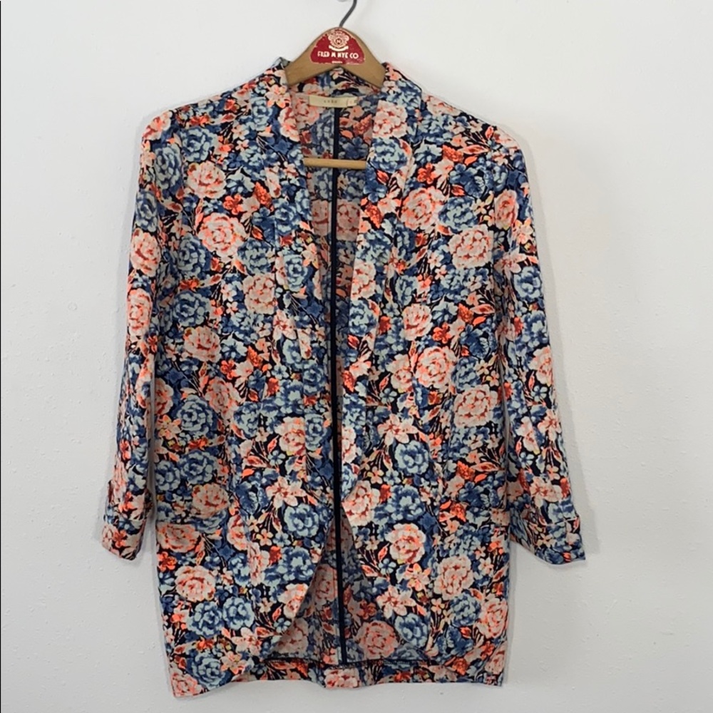 Floral Print Blazer